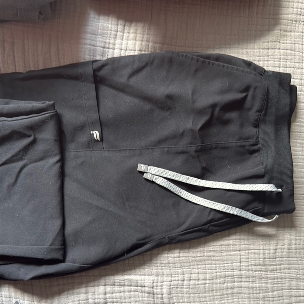 Black Jogger Scub Pants